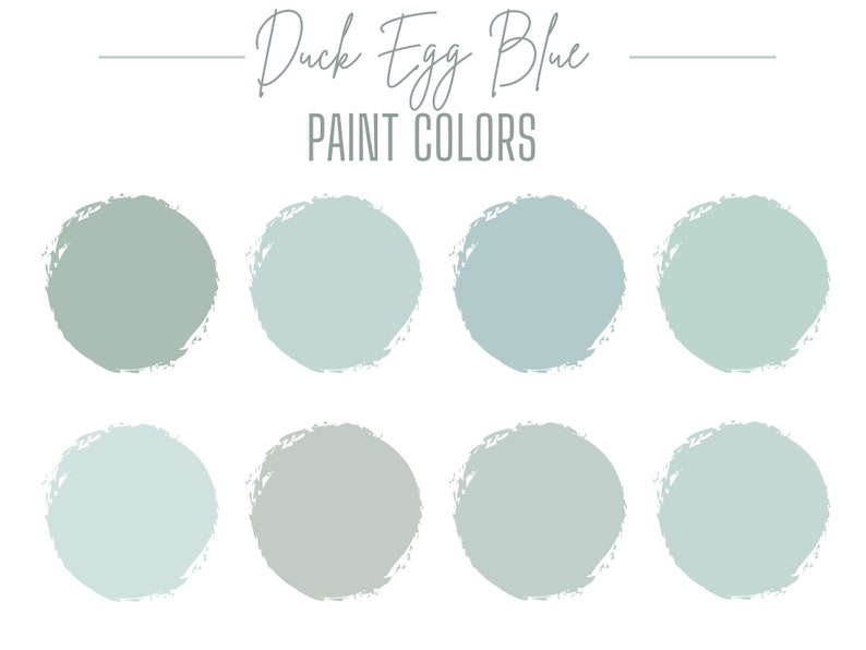 Duck Egg Blue Paint Colors Etsy