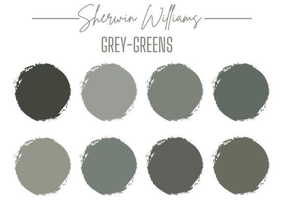 Sherwin Williams Grey Green Paint Colors