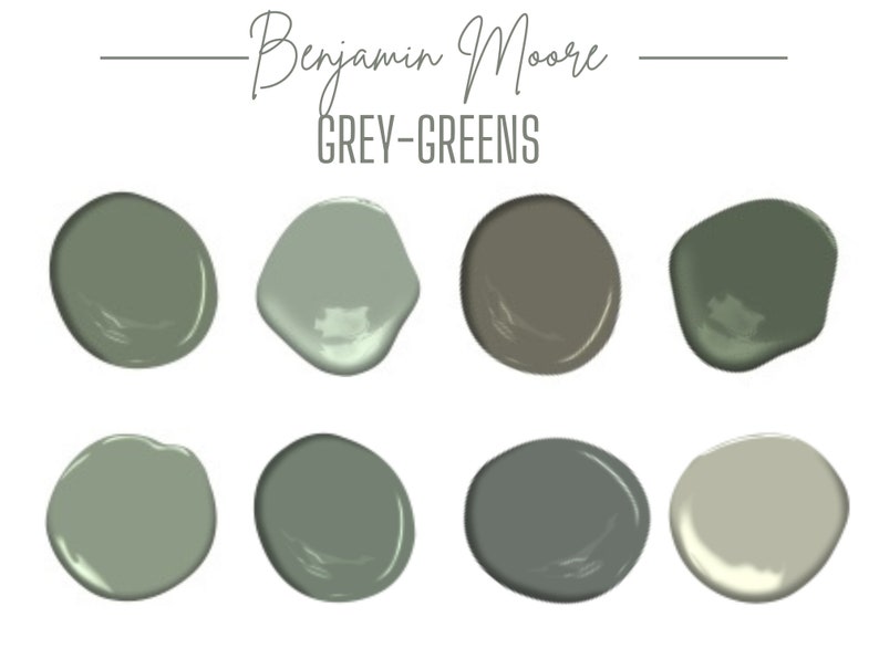 Benjamin Moore Greygreen Paint Colors Etsy