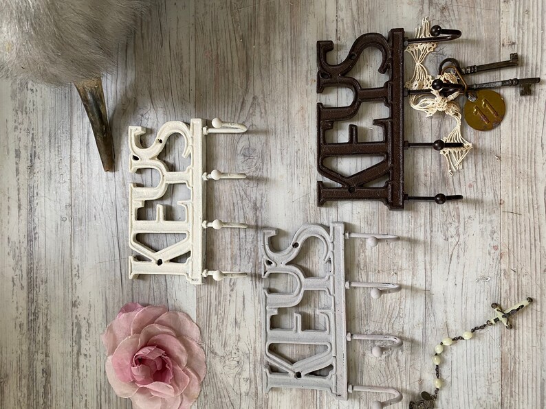 Painted Cottage Prairie Chic Cottage Home Keys Hook Shabby Chic Hook Cast Iron Hook