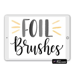 Folie belettering Procreate Borstel Set
