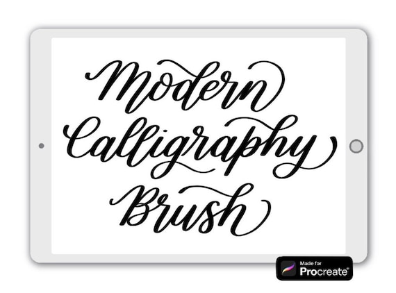 Procreate Brush Modern Calligraphy Brush Lettering iPad