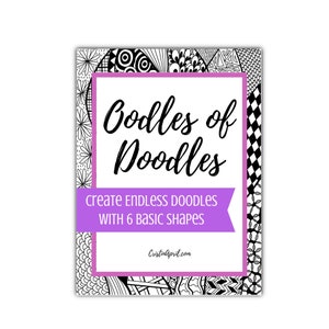 Oodles of Doodles Drawing Class - How to Doodle, How to Draw, Drawing Tutorial, Drawing Course for Beginners, DIY Wall Art, Zendoodle