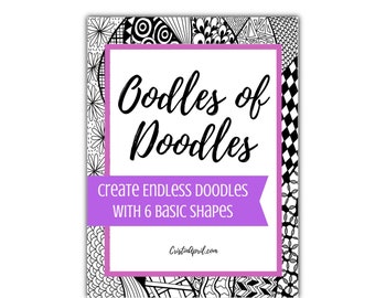 Oodles of Doodles Drawing Class - How to Doodle, How to Draw, Drawing Tutorial, Drawing Course for Beginners, DIY Wall Art, Design