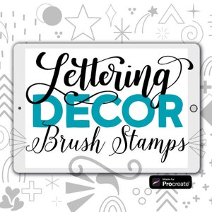 Procréer des tampons Doodle abstraits, des pinceaux Doodle pour Procréer, un ensemble de pinceaux Procreate, des tampons de forme décoratifs, une idée de cadeau créative pour femme