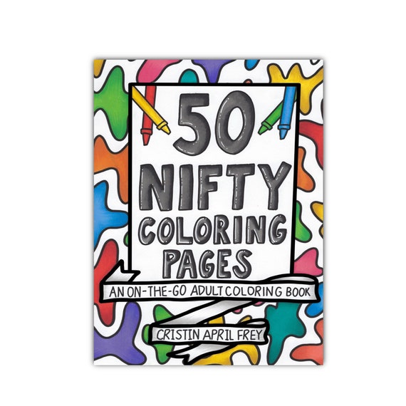 Download Printable Coloring Book 50 Coloring Pages Last Minute Gifts Etsy