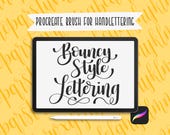 Procreate Lettering Brush for Bounce Style iPad Calligraphy