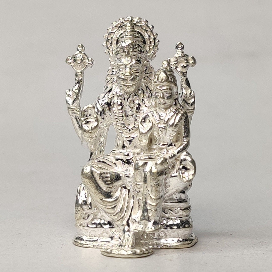 Pure Silver Lakshmi Narasimha Idol Small 36.9g Etsy