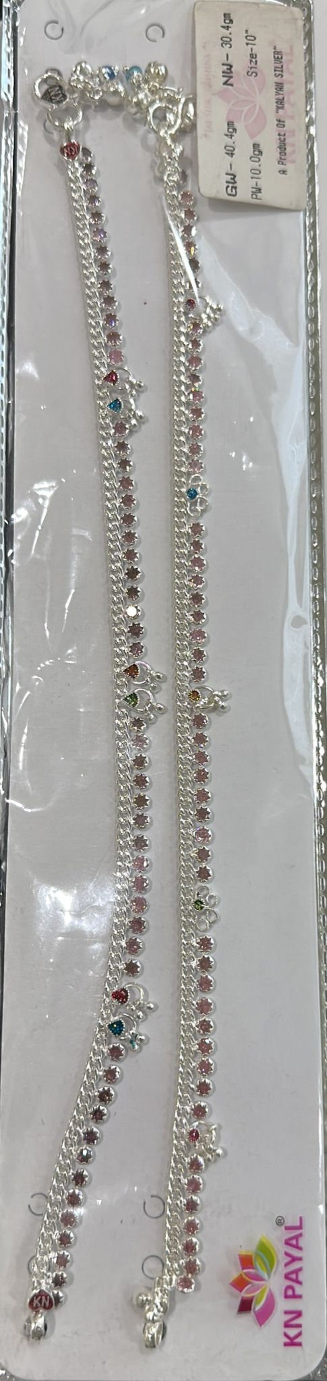 Buy online Silver Brass Anklets And Payal from fashion jewellery