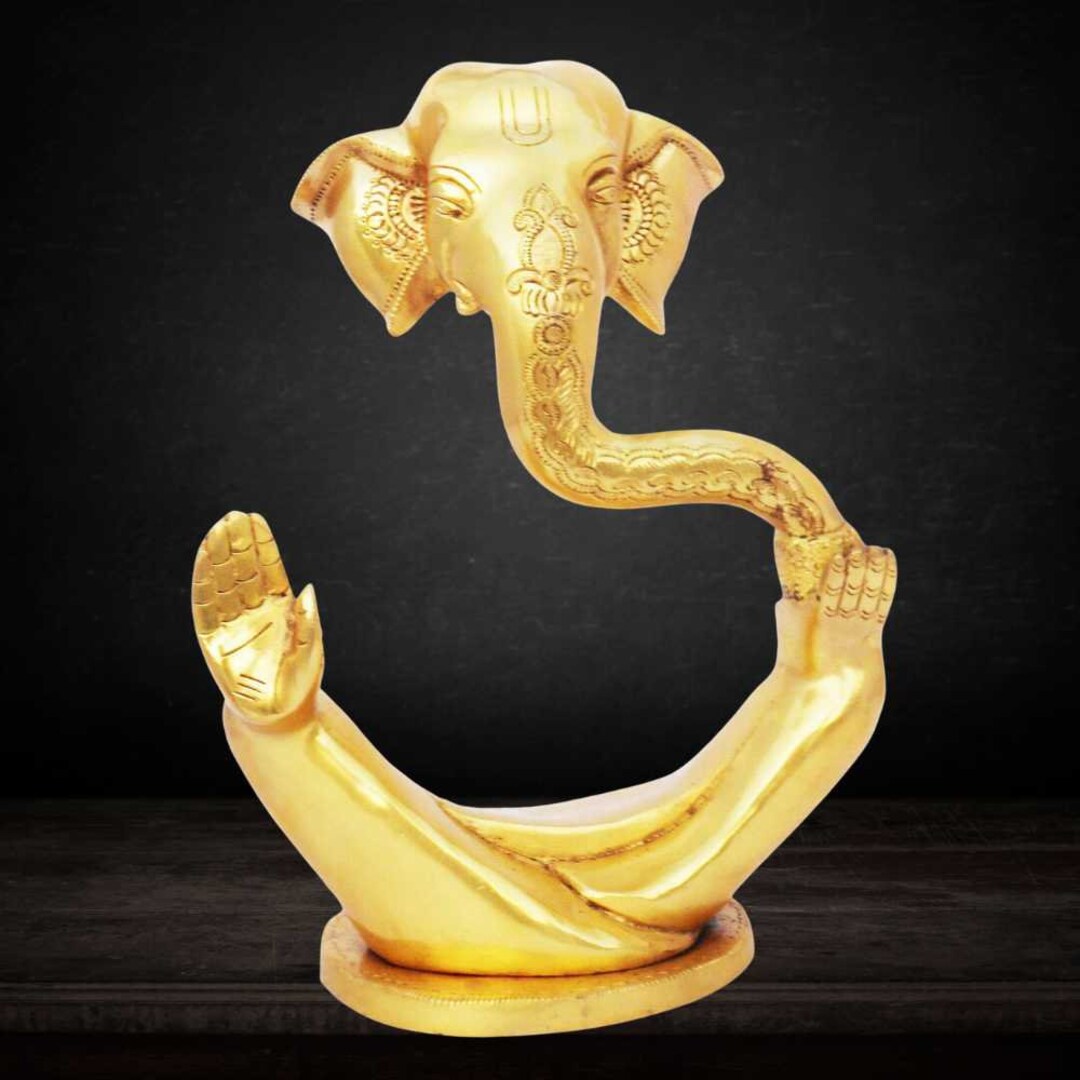 Buy Modern Ganesha Idol in Brass for Home Decor Unique Ganesha ...