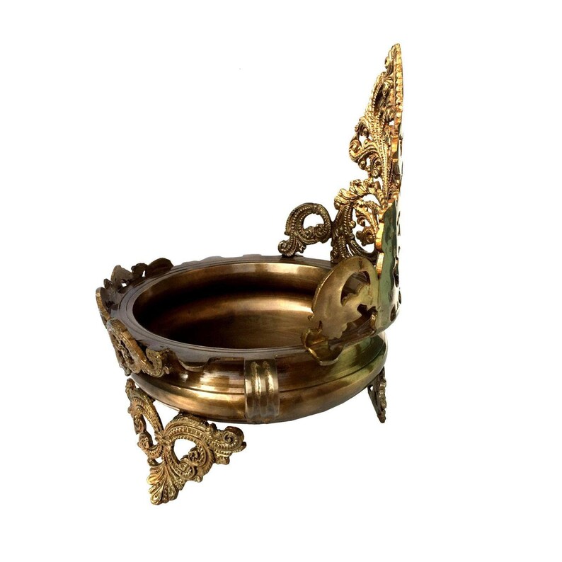 Handcrafted Brass Urli for Home Decor Floating Flower Pot – 9*8*11 inch