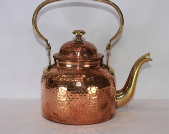 Pure Copper Tea Pot Ketali Kettle 822g(Pack of 2), Copper Teapot, Copper Kettle, Copper Tea Kettle, Herbal Tea Kettle, Vintage Kettle