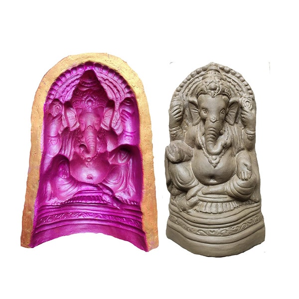 Ganesh Idol Mould Bmini13 (Fiber) | 13 inch Mould |Ganesh Mold