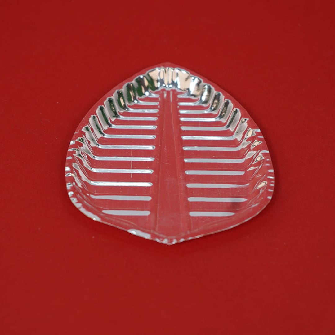 Pure Silver Banana Leaf Plate Silver Gift Items Silver Pooja Etsy