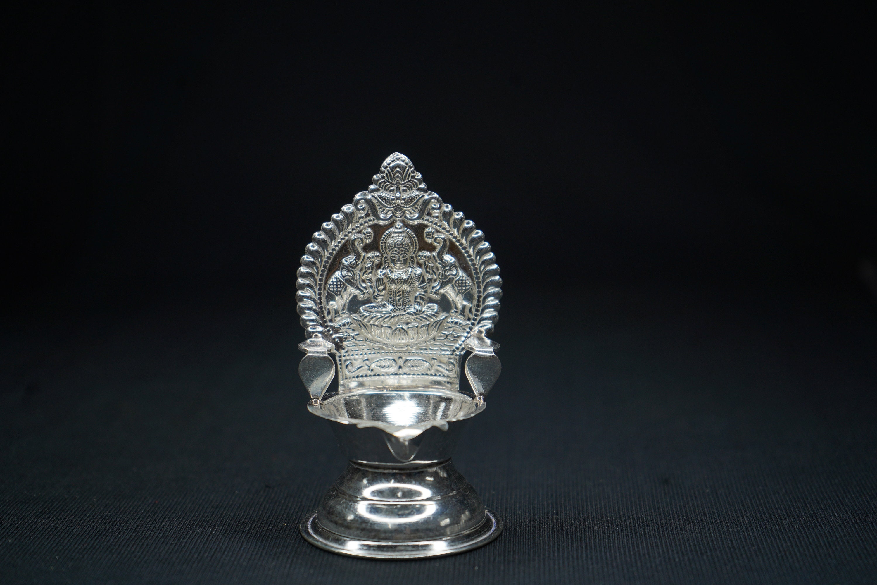 Silver gajalakshmi vilakku deals