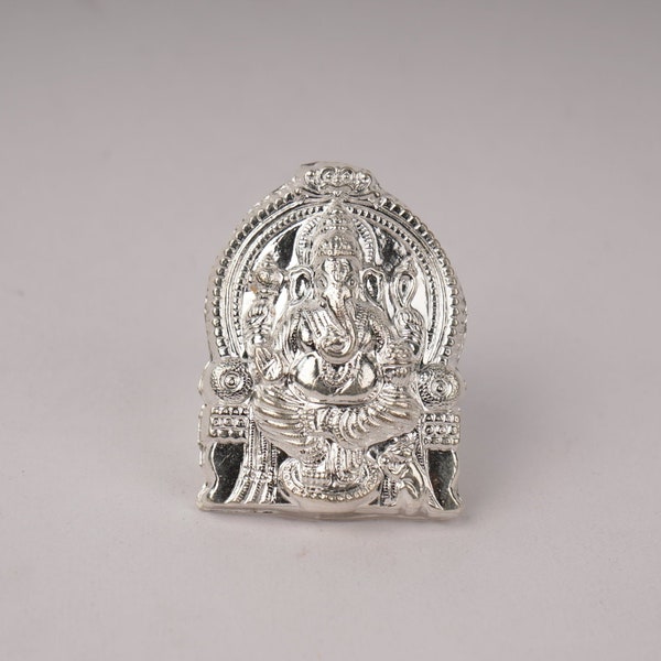 Pure Silver Ganesh Idol 6g, Ganesh Statue, Silver Ganesh Idol, Pure Silver Ganesh Murthi, Ganapati Murthi, Vinayaka Murthi