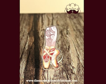 Pointe Shoes Pin Badge, Ballet Pin Badge, Ballet Gift, Ballerina, Ballet Shoes Pin Badge, Dance, Dance Pin Badge, Dancer Gift