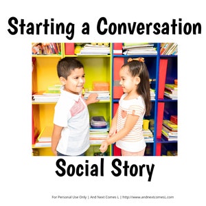 Historia social: iniciar una conversación