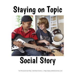 Social Story: Staying on Topic