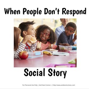 Social Story: When People Don&#39;t Respond