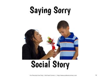 Social Story: Saying Sorry/Apologizing