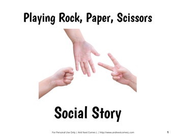 Social Story: Playing Rock, Paper, Scissors