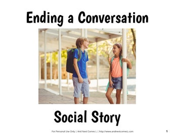 Social Story: Ending a Conversation