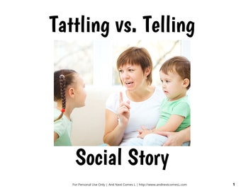 Social Story: Tattling vs Telling