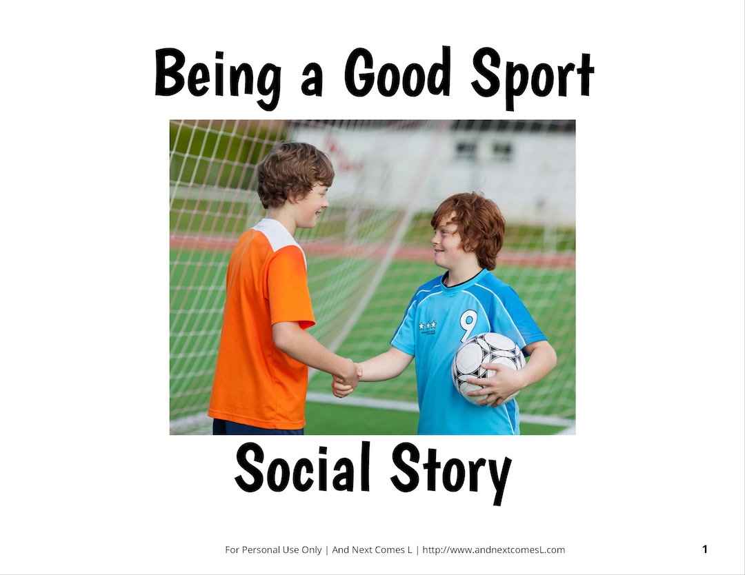 Social Story Being a Good Sport Etsy