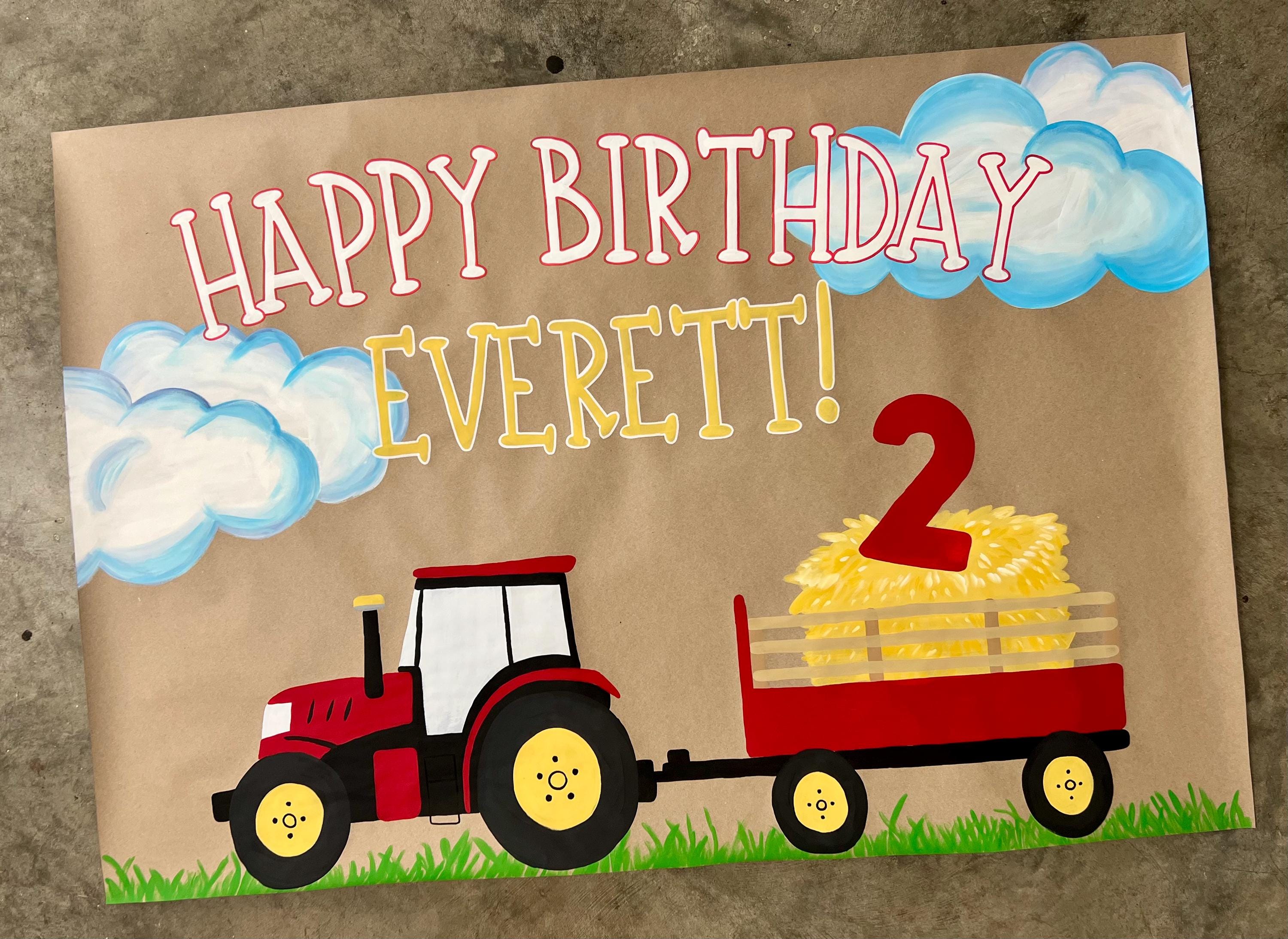 WERNNSAI Bauernhof Tier Geburtstag Banner - HAPPY B Produktbild-Vorschau 13