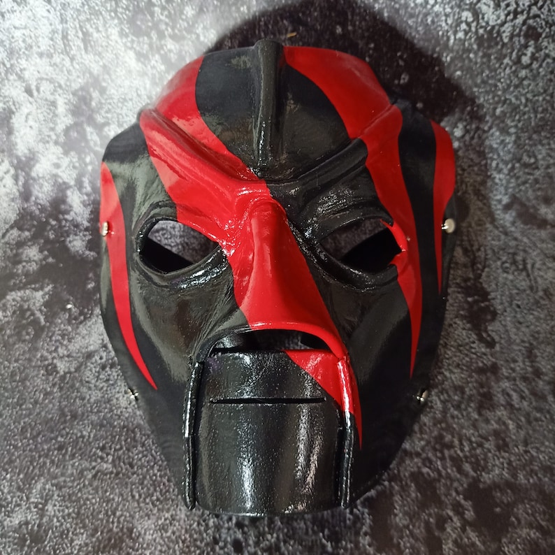 Leather Kane Mask Replica 20002002 Version 2 Halloween Etsy