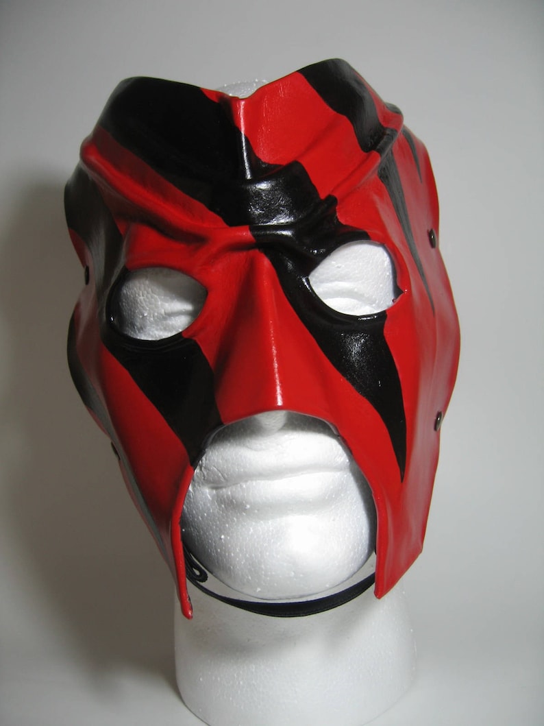 Leather Kane Mask Replica 2011 Kane Resurrected Promo Etsy UK