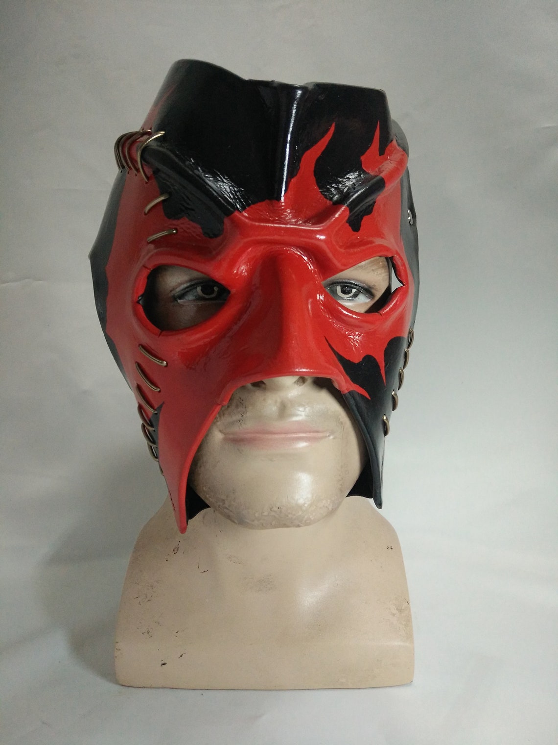 Leather Kane Mask Replica 2003 Halloween Etsy