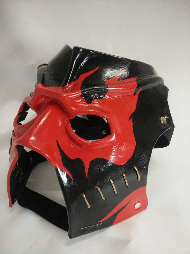 Leather Kane Mask Replica 2003 Halloween Etsy