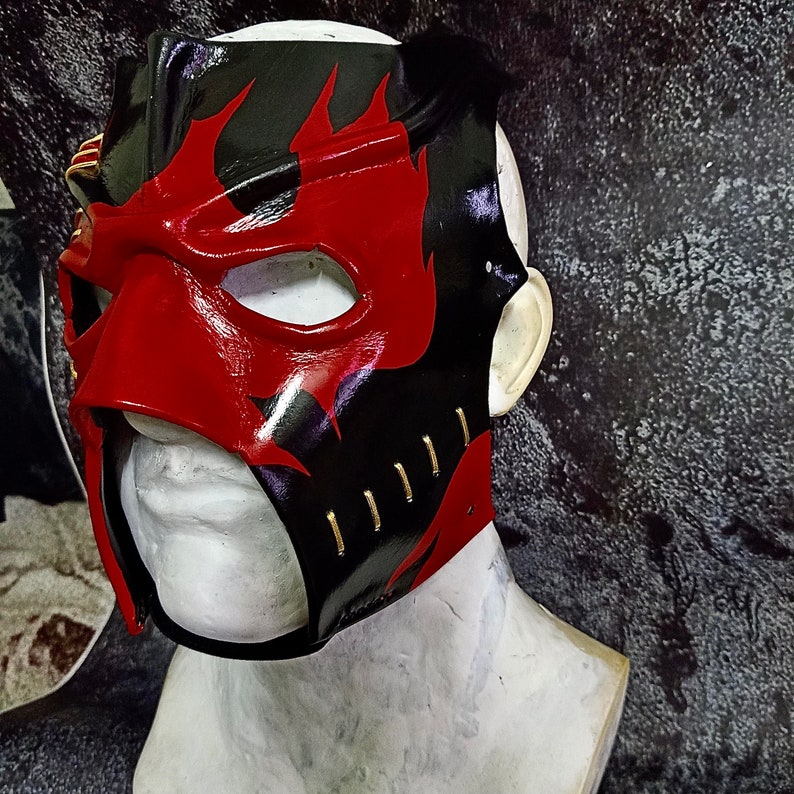 Leather Kane Mask Replica 2003 Halloween Etsy