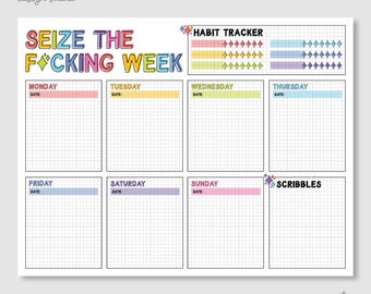 週間ブレインダンプ スナーキー 印刷可能プランナー、ADHD プランナー PDF、US レターサイズ