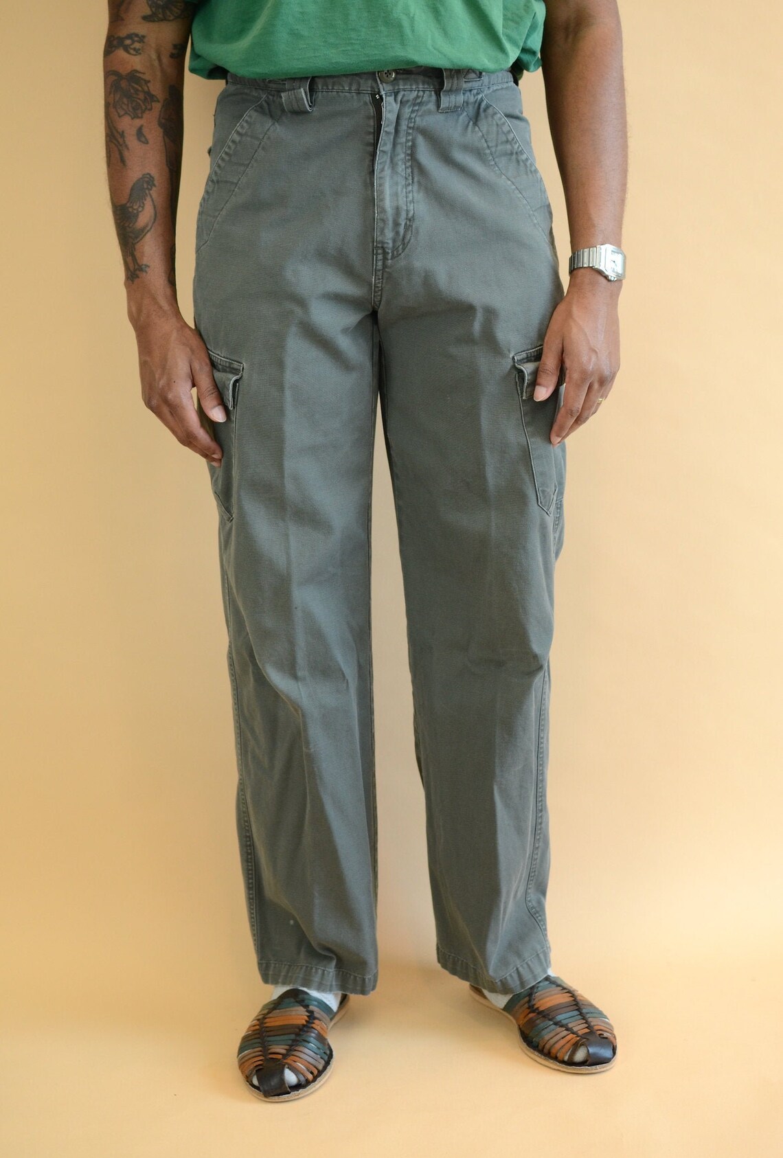 cargo pants with straps 90s