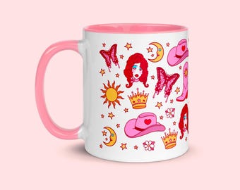 Chappell Roan Coffee Mug with Pink Color Inside 11oz