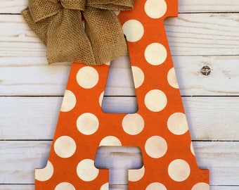 Fall Door Hanger - Monogram Door Hanger - Door Decor - Front Door Decor - Wall Letters - Wall Hanging - Wall Decor - Dorm Room Decor