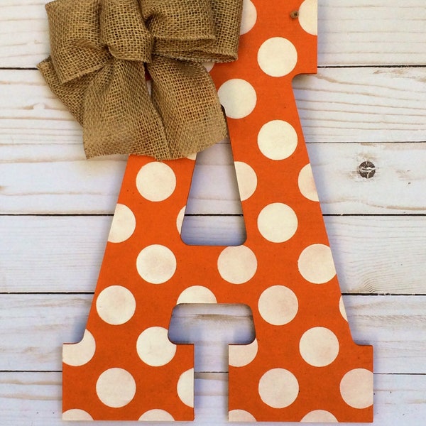 Fall Door Hanger - Monogram Door Hanger - Door Decor - Front Door Decor - Wall Letters - Wall Hanging - Wall Decor - Dorm Room Decor