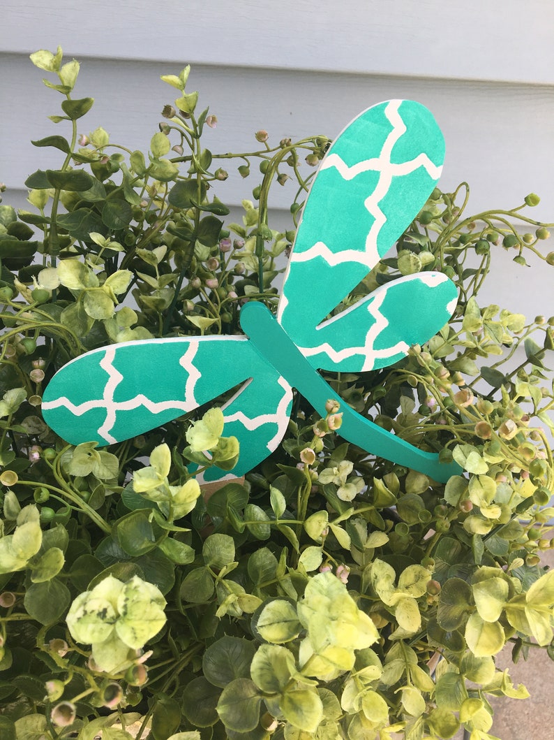 Wooden Garden Stake Flower Pot Decor Patio Decoration Etsy