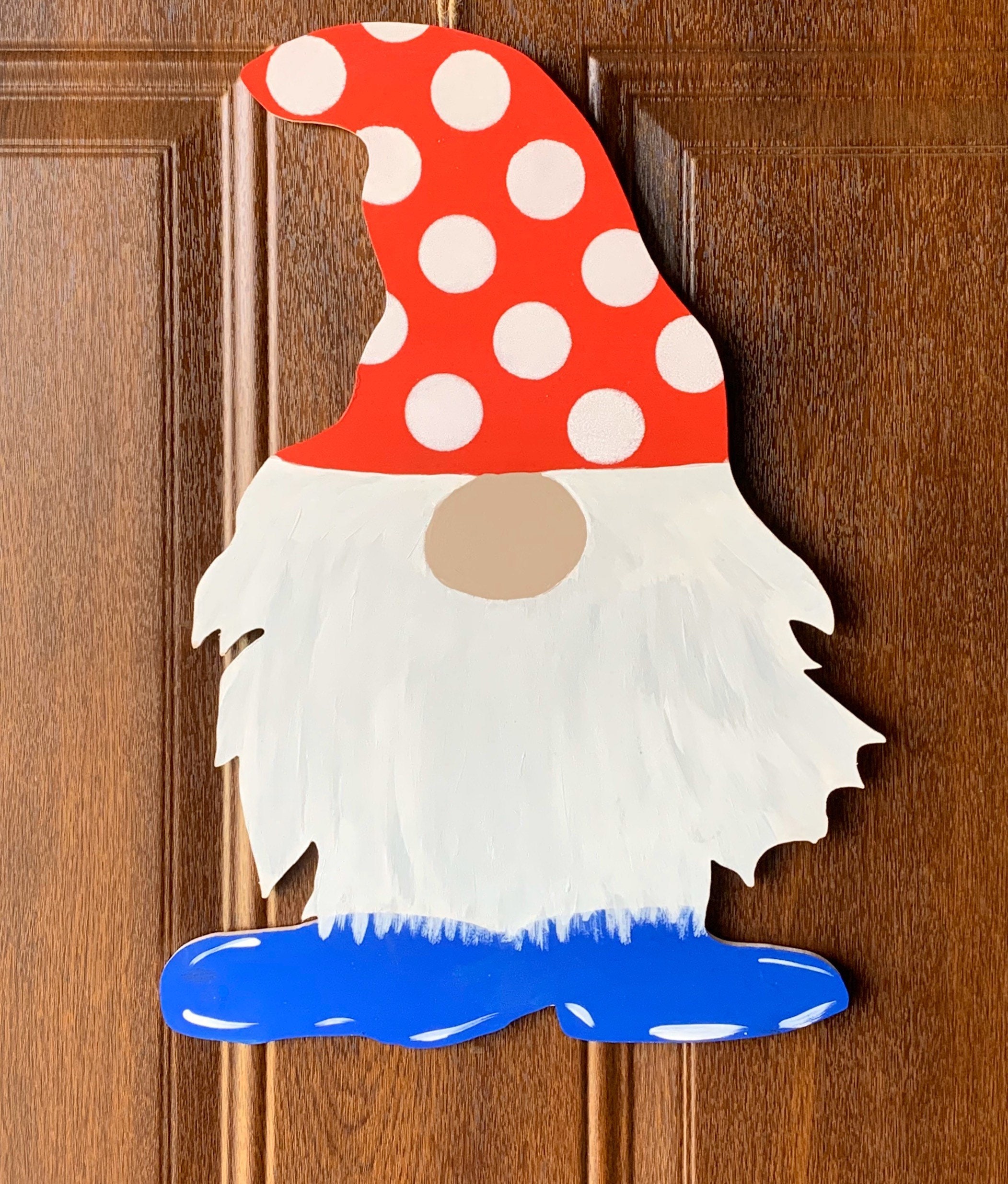 Gnome Door Hanger Spring Gnome Decor Door Decoration Front Etsy