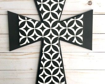 Wooden Wall Cross -  Religious Wall Hanging - Cross Wall Decor - Christian Wall Cross - Gift from Baptism - Wedding Gift