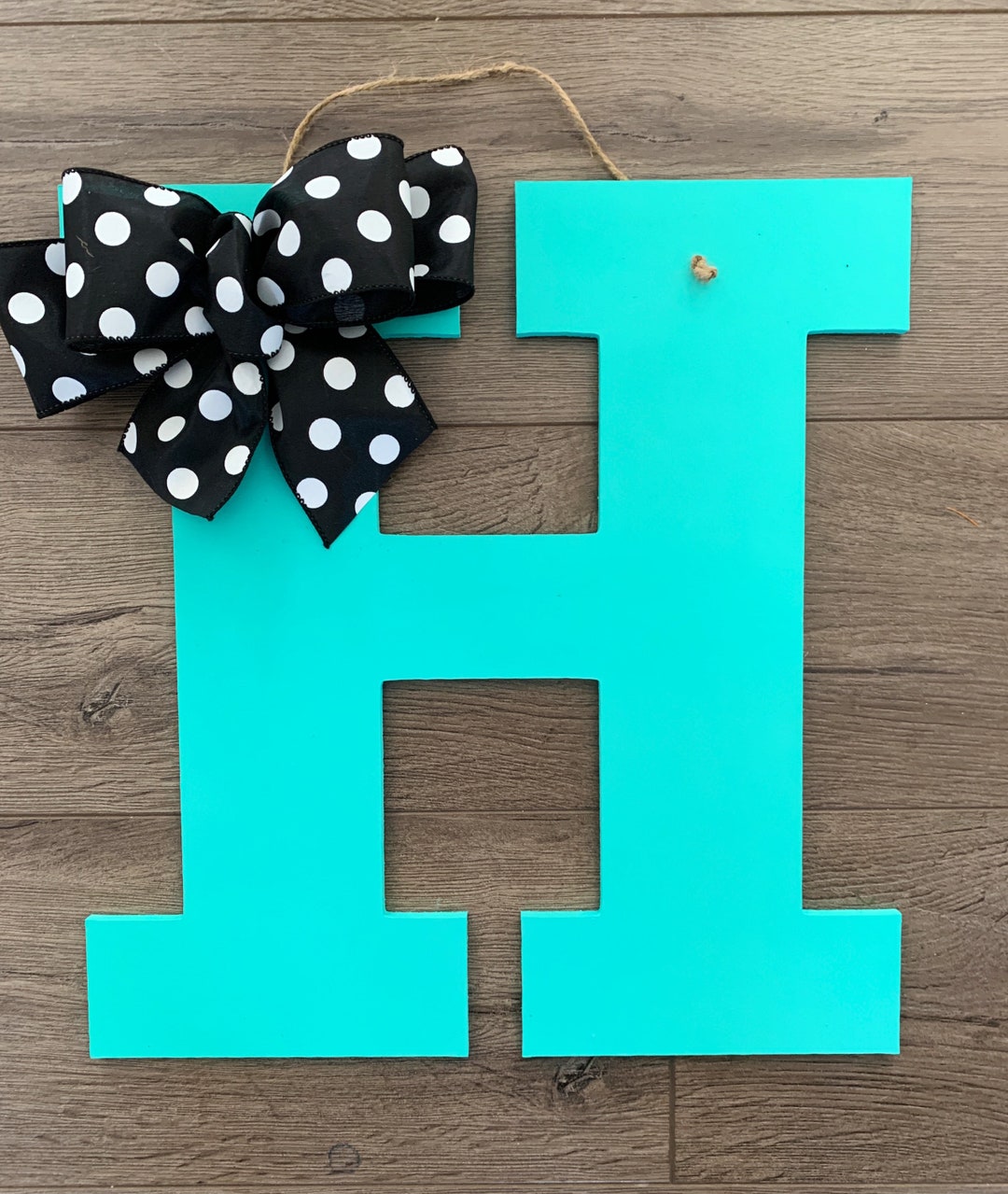 Monogram Door Hanger Initial Door Decoration Dorm Room Decor Bedroom