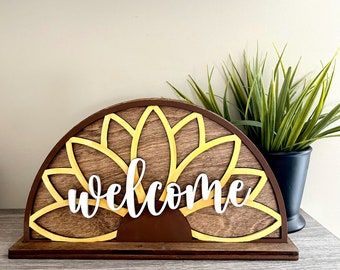 Spring Sunflower Door Hanger - Home Sweet Home Sunflower Decor - Sunflower Door Decor -Spring Decoration- Sunflower Decoration