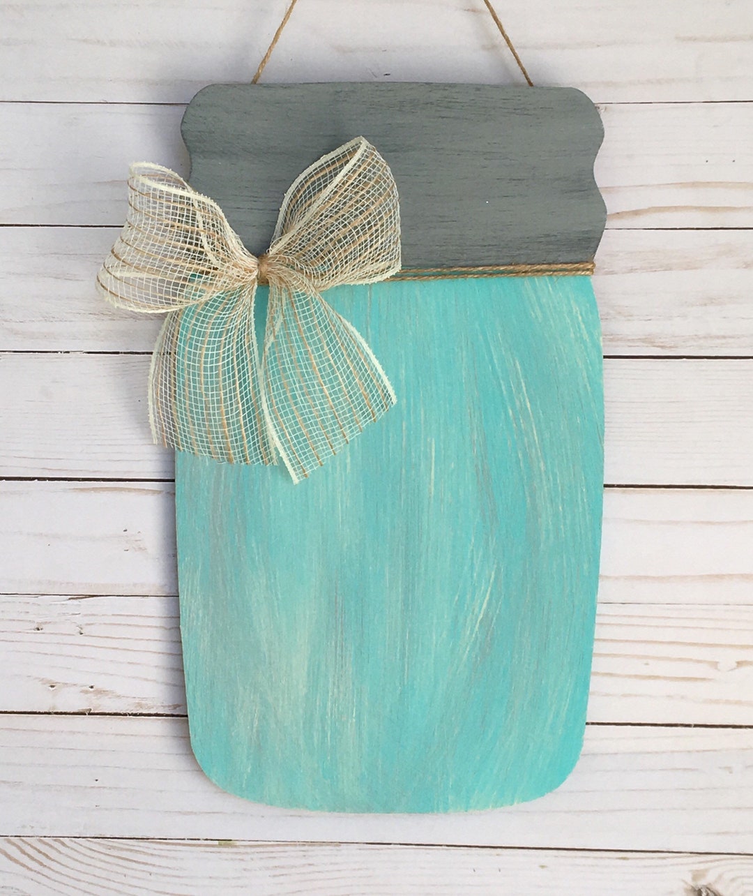 Mason Jar Door Hanger Farmhouse Decor Mason Jar Decoration Kitchen