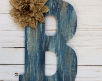 Monogram Door Hanger - Front Door Decor -  Wall Decor - Door Decoration - Rustic Door Decor - Monogram Wall Hanging - Bedroom Wall Decor