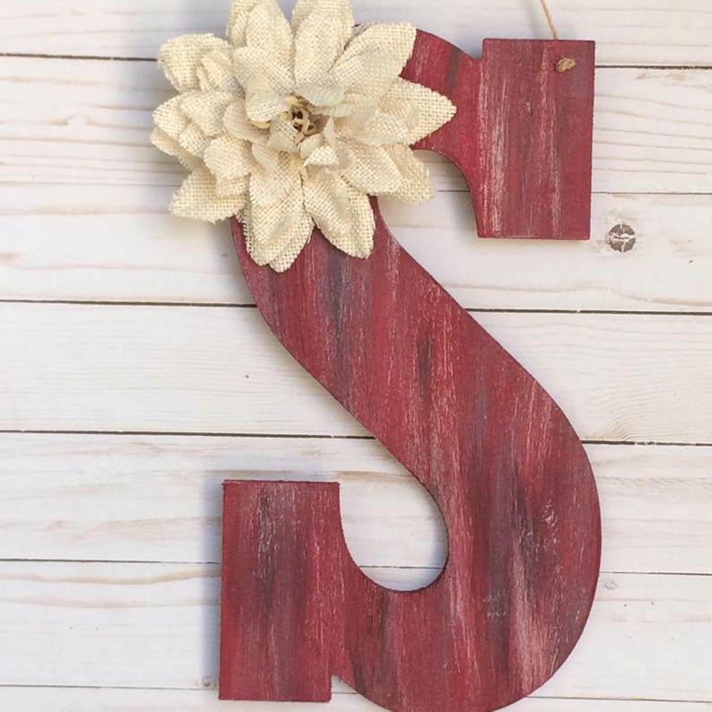 Door Hanger Door Hanger Fall Door Decor Rustic Room Decor Door Decoration Monogram Decor Personalized Gift Wall Letters imagem 4