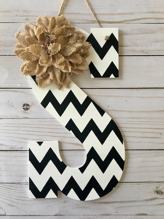 Front Door Hanger Monogram Door Hanger Spring Door Hanger Etsy