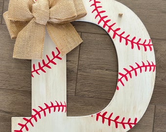 Baseball Door Hanger - Personalized Door Decoration - Wall Hangers - Baseball Decor - Baseball Room Decor - Porch Decor -